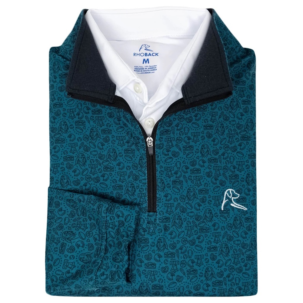 Brand New Rhoback “Jawn” Quarterzip Medium